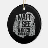 地質学 – 岩が見えるまで待つ セラミックオーナメント (左)