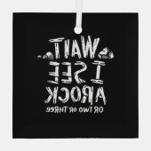 地質学 – 岩が見える ガラスオーナメント (裏面)