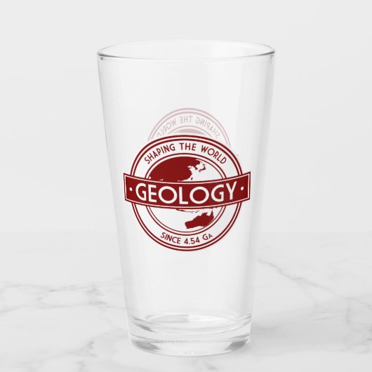 地質学 – 4.54 Ga(AU Ver.)以来の世界の形成 タンブラーグラス (裏面)