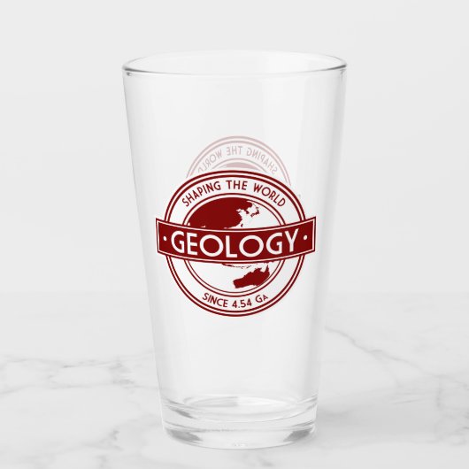 地質学 – 4.54 Ga(AU Ver.)以来の世界の形成 タンブラーグラス (正面)