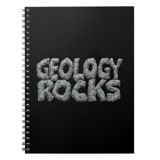 地質学 Rocks - 地球科学のダジャレ ノートブック (正面)