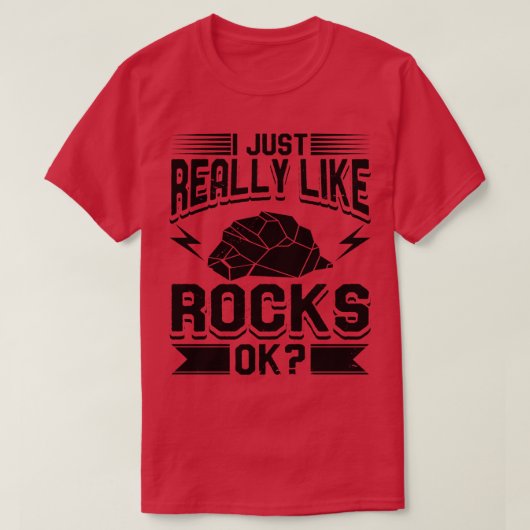 地質学Iは本当に岩が好き1 Tシャツ (デザイン正面)