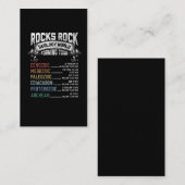 地質岩おもしろい盤形成ユーモア地質学者 名刺 (正面/裏面)