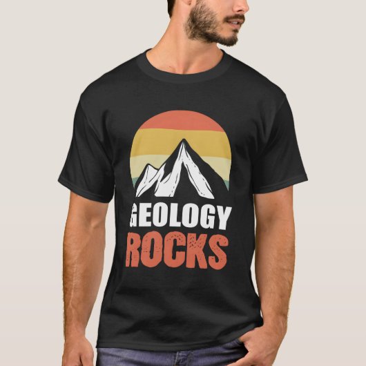 地質岩地質学者 Tシャツ (正面)