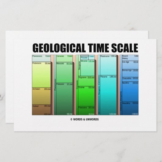 地質年代 便箋 (正面/裏面)