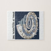 地質年代(地球の歴史の螺線形)の螺線形 ジグソーパズル (横)