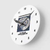 地質時代に沿った現在の歩道から逃れる ラウンド壁時計 (傾斜)