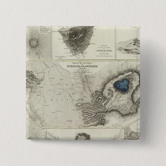 地質現象 缶バッジ (正面)