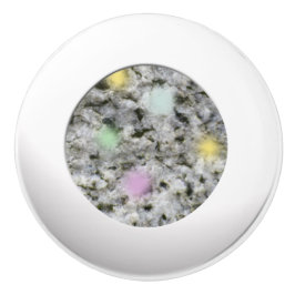 地質白花崗岩岩テクスチャパステルドット セラミックノブ