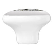 地質白花崗岩岩テクスチャパステルドット セラミックノブ (側面)