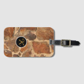 地質石構造カスタムモノグラム ラゲッジタグ (正面横)