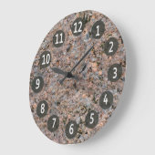 地質自然フォトロックテクスチャ ラージ壁時計 (傾斜)