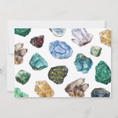 地質誕生日写真招待状 招待状 (裏面)