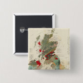 地質·古生物学的複合地図 缶バッジ (正面&裏面)