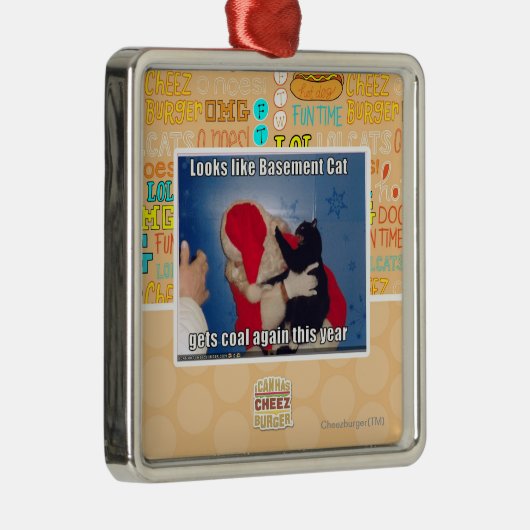 地階猫は石炭を得ます メタルオーナメント (右)