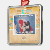 地階猫は石炭を得ます メタルオーナメント (左)