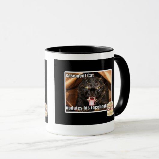 地階猫 マグカップ (正面右)