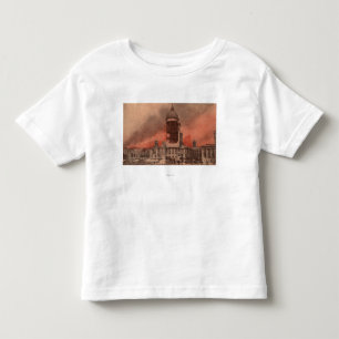 地震の後の市役所の眺め トドラーTシャツ