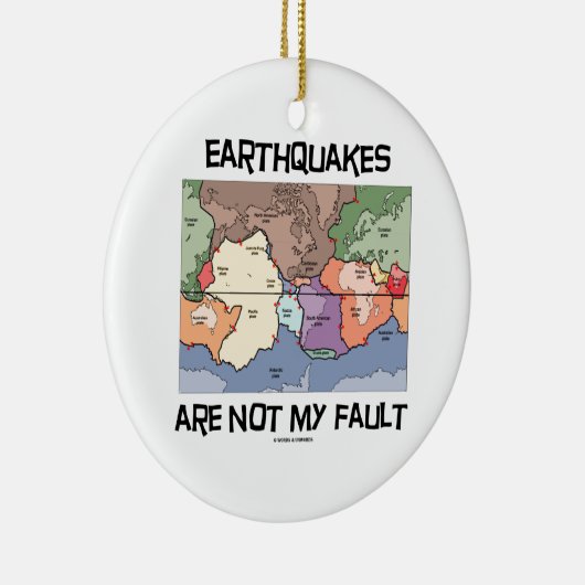 地震はではないです私の欠陥(プレート造構論) セラミックオーナメント (右)