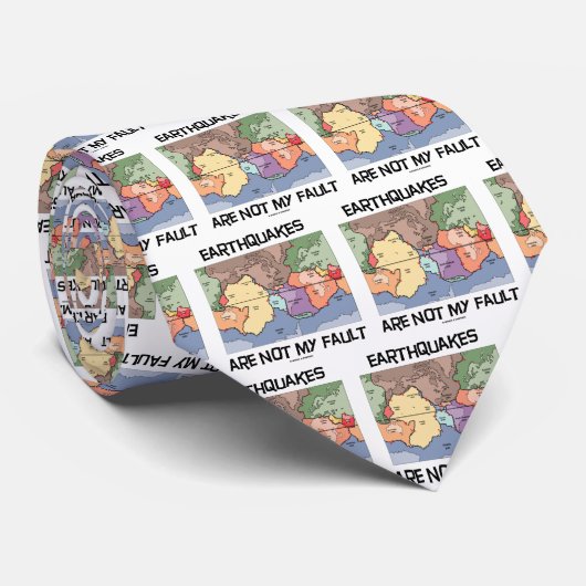 地震は私の責任ではない(プレートテクトニクス) ネクタイ (ロール)