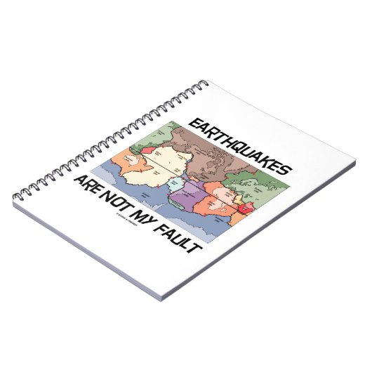 地震は私の責任ではない(プレートテクトニクス) ノートブック (左側)