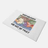 地震は私の過ちではないプレートテクトニクス地図 ドアマット (アングル)