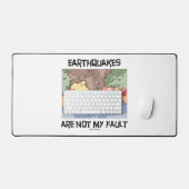 地震は私の障害ではないプレートテクトニクスマップ デスクマット (キーボード&マウス)