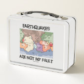 地震は私の障害ではないプレートテクトニクスマップ メタルランチボックス (裏面)