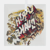 地震ガラスオーナメント ガラスオーナメント (裏面)