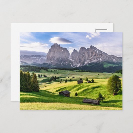 地震予言者アルム |ドロマイト・アルプス(イタリア) ポストカード (正面/裏面)