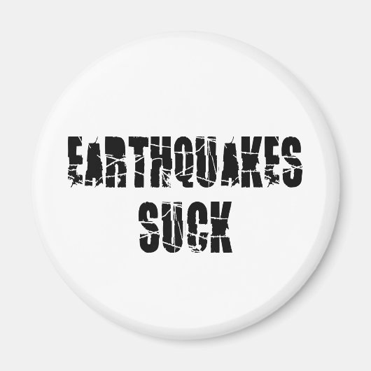 地震吸 – 被災者 マグネット (正面)