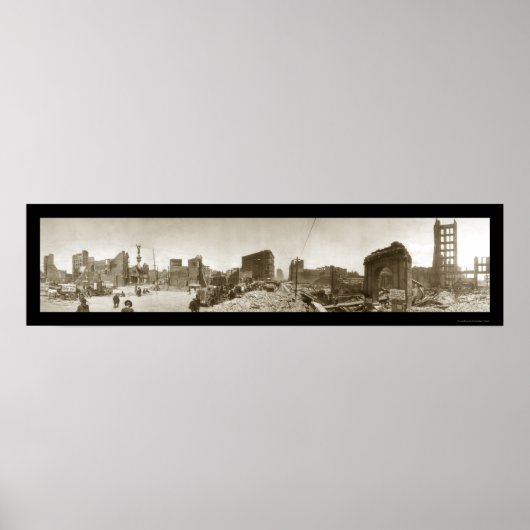 地震被害SF CA写真1906 ポスター (正面)