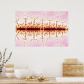 地震計 – フラクタル・アート ポスター (キッチン)