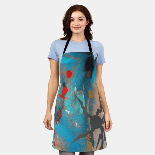 地震 エプロン (着用した状態)