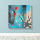 地震 キャンバスプリント (インサイチュ (ウッドフロア))