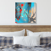 地震 キャンバスプリント (インサイチュ (寝室))