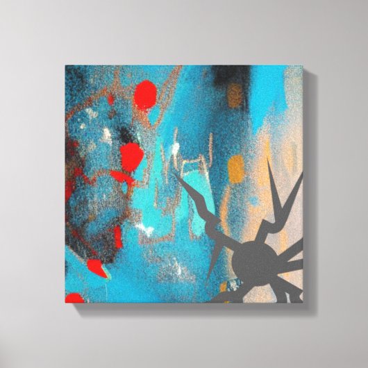 地震 キャンバスプリント (正面)