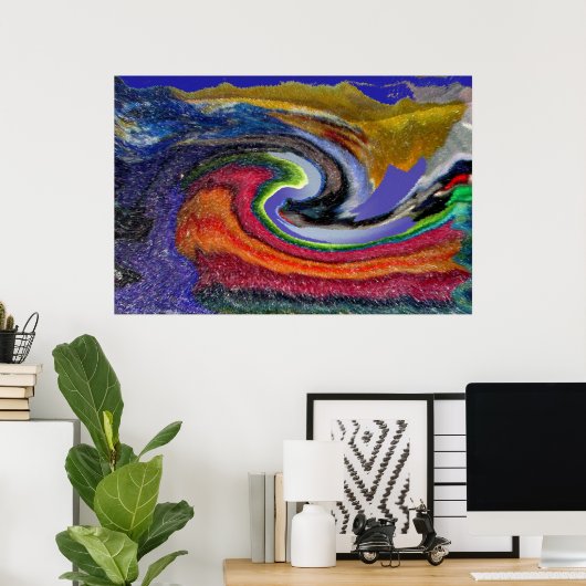 地震 ポスター (ホームオフィス)