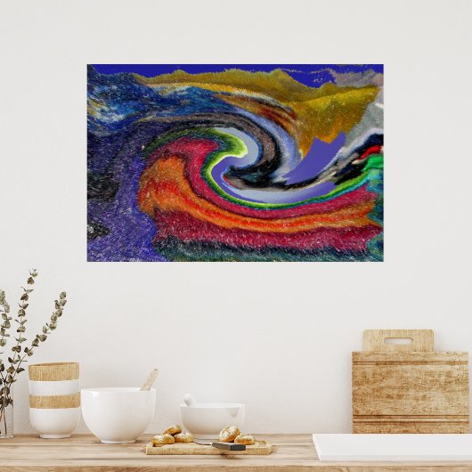 地震 ポスター (キッチン)