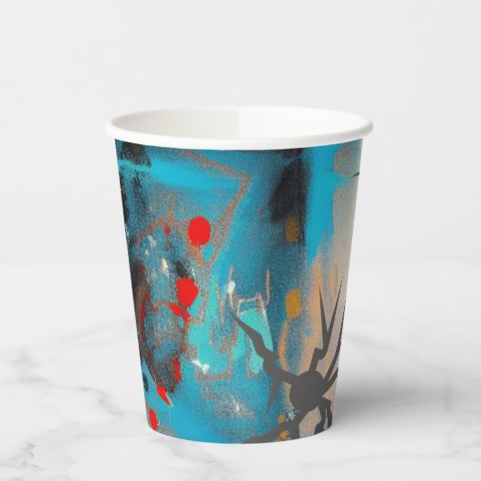 地震 紙コップ (左)