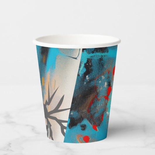 地震 紙コップ (正面)