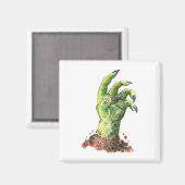 地面から突き出たゾンビの手 マグネット (正面/裏面)