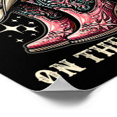 地面にブーツ,女性のカーボーイリーナンス,ブーツカウボ ポスター (角)