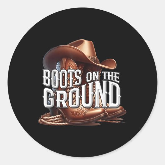 地面にブーツ，女性のカーボーイリーナンス，ブーツカウボ ラウンドシール (正面)