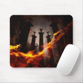 地面に燃やされる マウスパッド (マウス)
