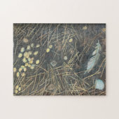 地面に突き出る ジグソーパズル (横)