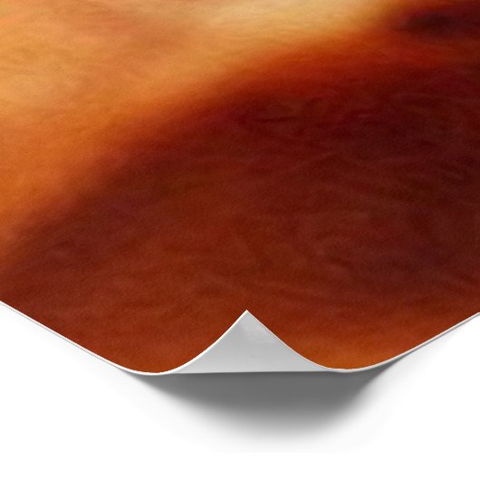 地面に美しい秋の葉3ポスター ポスター (角)