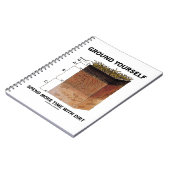 地面に自分の時間を土のアドバイス ノートブック (左側)