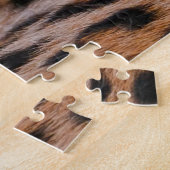 地面に足を洗うヒョウ ジグソーパズル (側面)