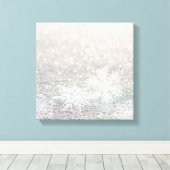 地面に降る雪 キャンバスプリント (インサイチュ (ウッドフロア))